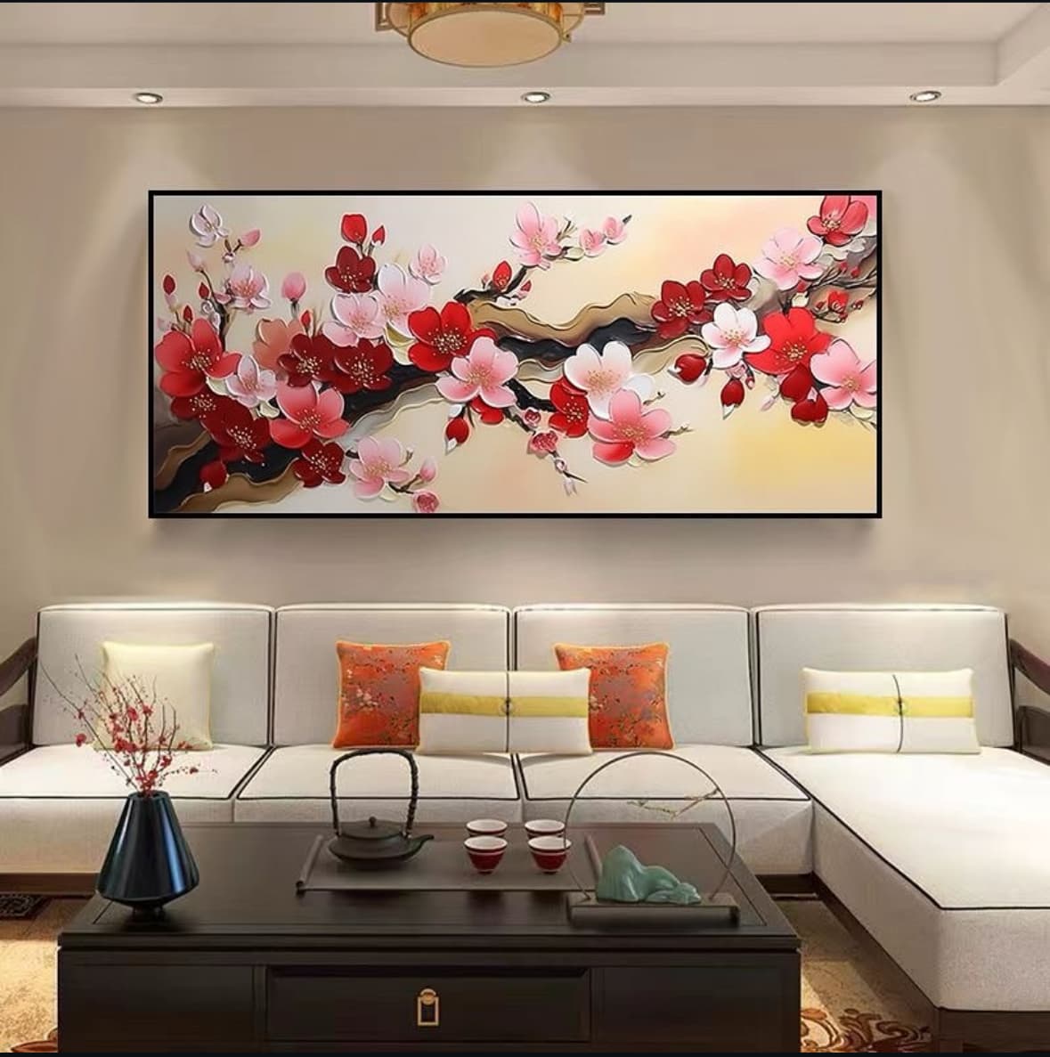 Nature's Canvas resin art piece